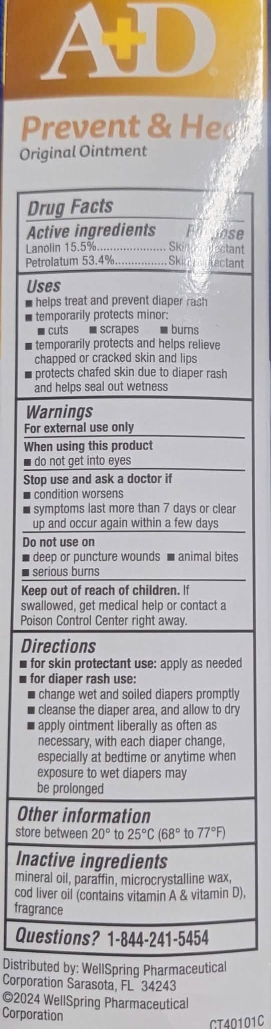 A&D ointment 4oz(113g) - A2D LIMITED @Ashbiz