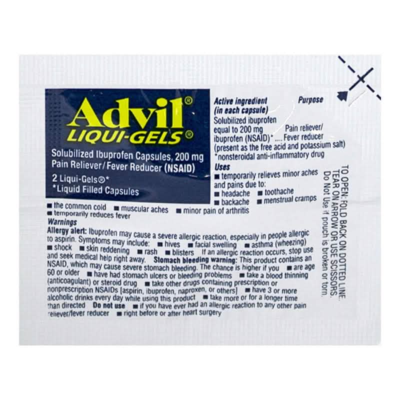 Advil Liqui - Gels 200mg 20’s - A2D LIMITED @Ashbiz