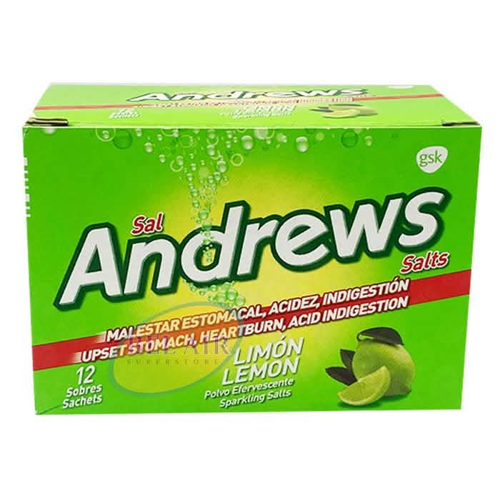 Andrews Salts Lemon 12 Sachet - A2D LIMITED @Ashbiz