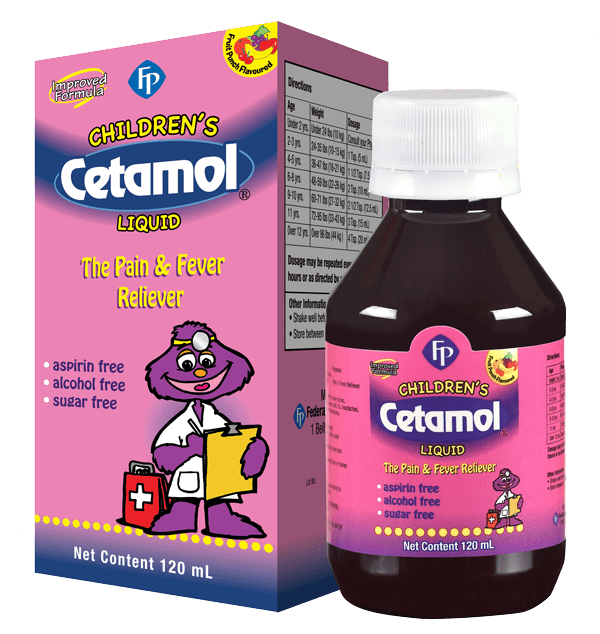 Cetamol Children Liquid(120ml) - A2D LIMITED @Ashbiz