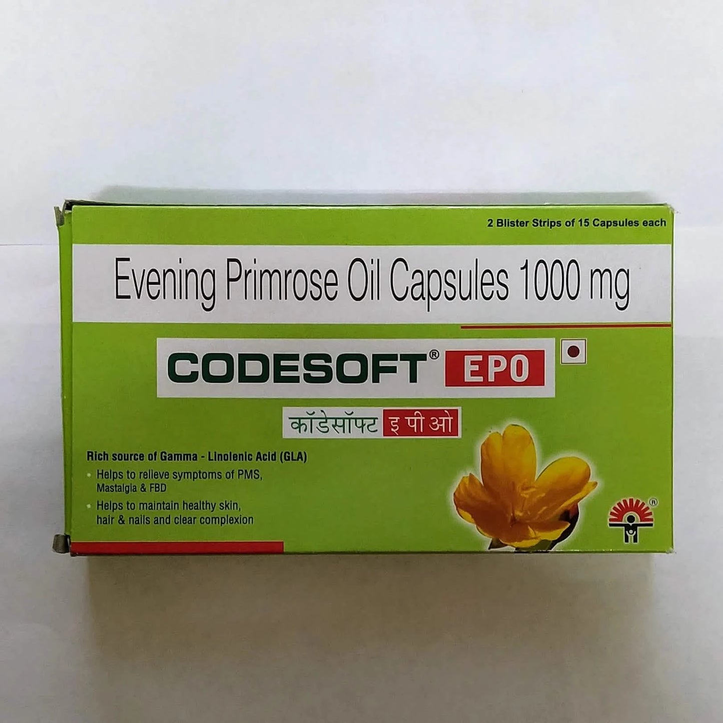 Evening Primrose Oil Capsule 1000mg (Codesoft EPO) 30's - A2D LIMITED @Ashbiz