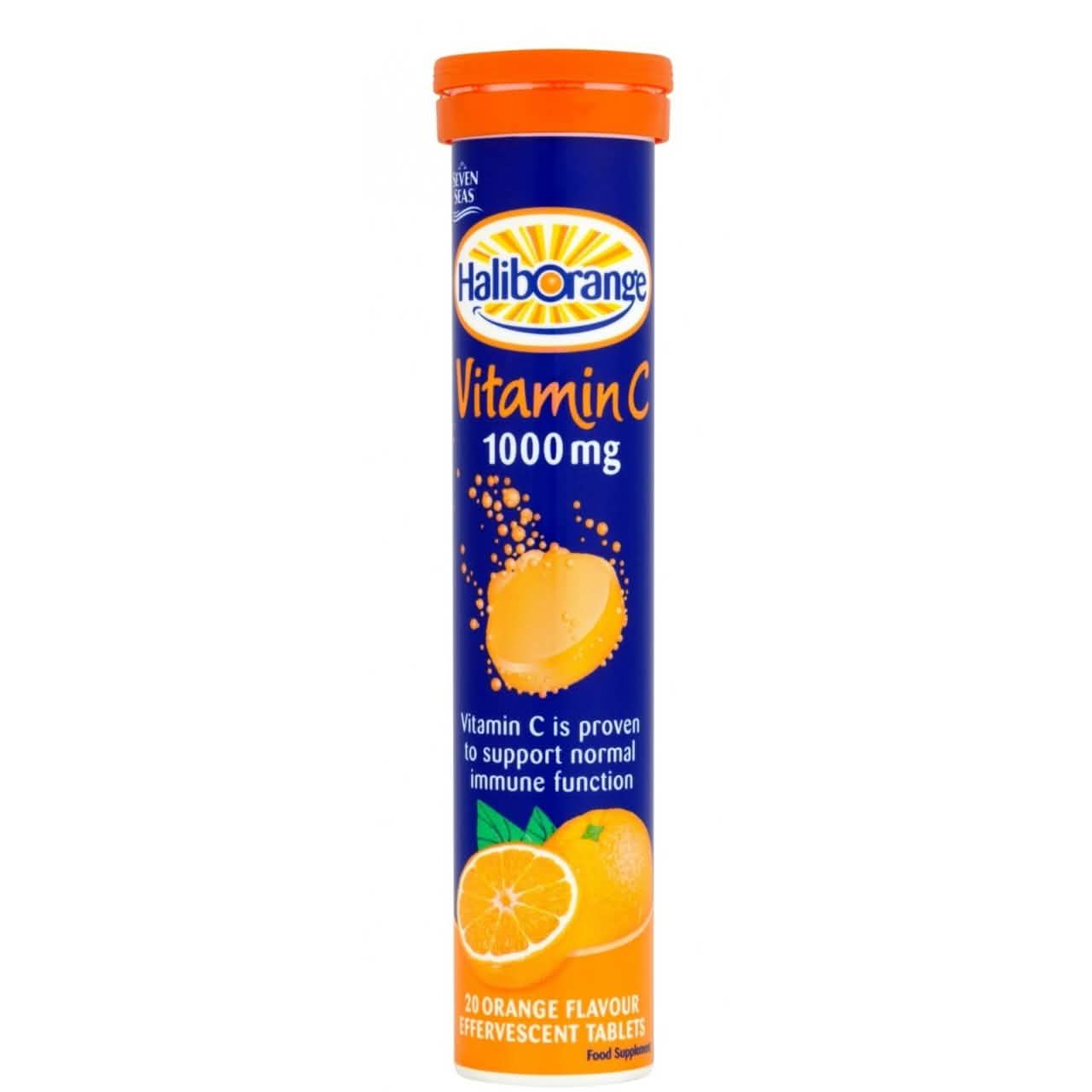 Haliborange Vitamin C 1000mg Effervescent Orange 20's - A2D LIMITED @Ashbiz