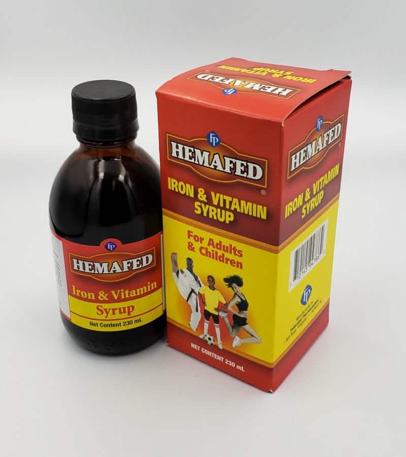 Hemafed Iron & Vitamin Syrup 230ml - A2D LIMITED @Ashbiz