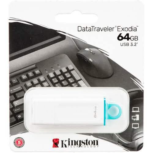 Kingston 64 gb USB Gen 1 Exodia White - A2D LIMITED @Ashbiz