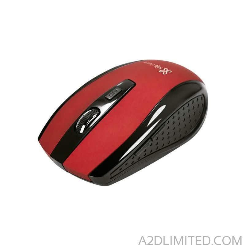 KlipX Red Wireless Mouse - KMW - 340RD - A2D LIMITED @Ashbiz