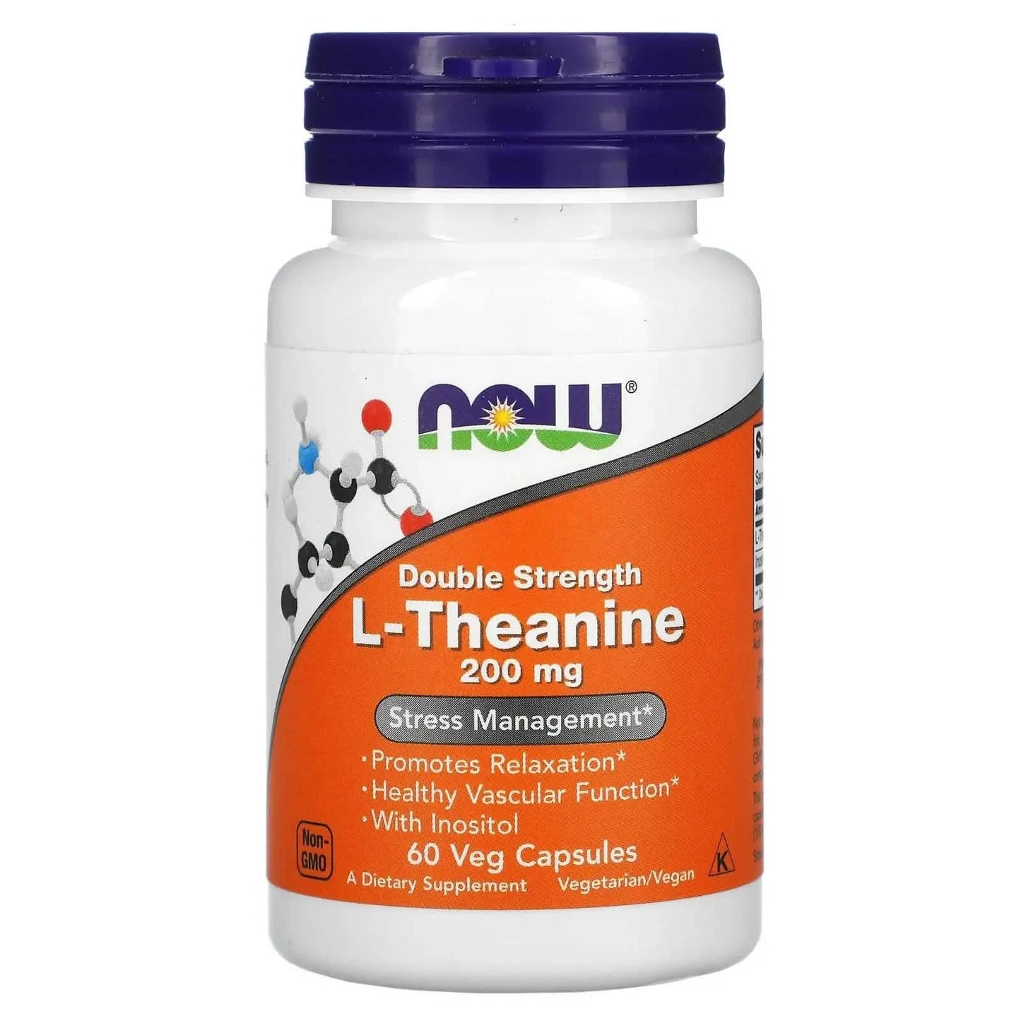 Now L - Theanine 200mg 60's - A2D LIMITED @Ashbiz