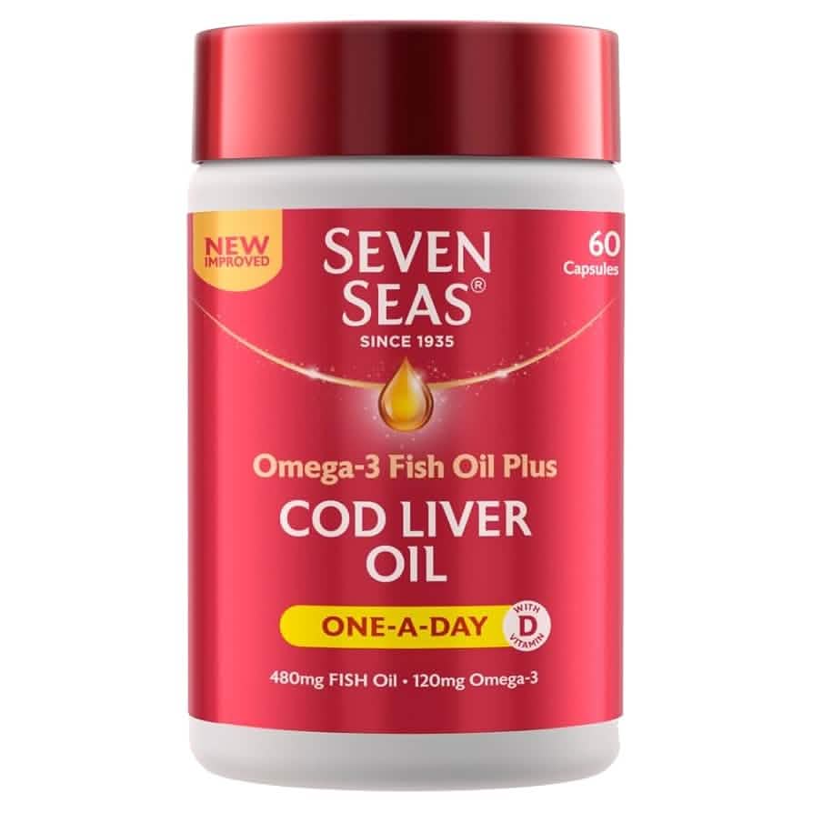 Seven Seas Cod Liver Oil Once - A - Day 60's - A2D LIMITED @Ashbiz