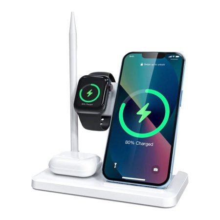 4 - in - 1 Foldable Wireless Charger Stand & Pad 15W - A2D LIMITED @Ashbiz