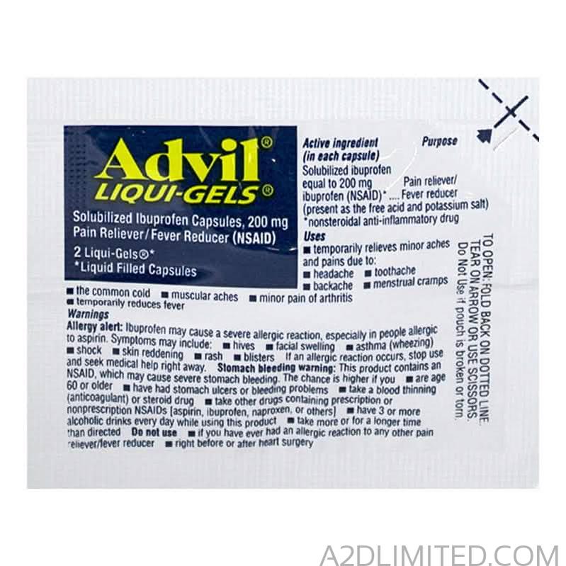 Advil Liqui-Gels 200mg 20’s