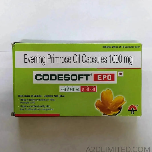 Evening Primrose Oil Capsule 1000mg (Codesoft EPO) 30's