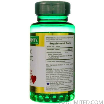 Garlic Extract 1000mg 100's(Nature's Bounty)