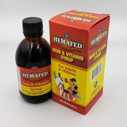 Hemafed Iron & Vitamin Syrup 230ml - A2D LIMITED @Ashbiz