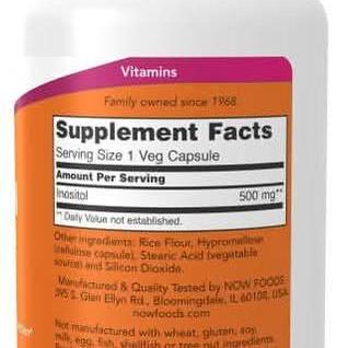 Inositol 500mg Capsule (100's) (Now)