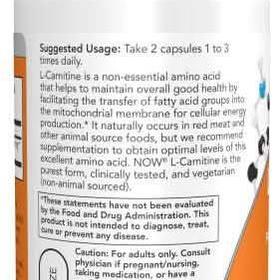 L-Carnitine 250 mg * 60 (Now )