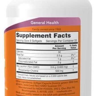 Lecithin 1200mg * 100 Soft gels (Now)