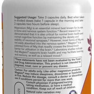 Magtein (Magnesium Threonate) Capsule * 90 (Now)