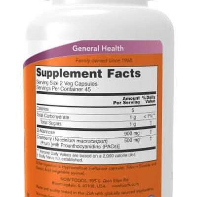 Mannose Cranberry (Now) 90 Capsule