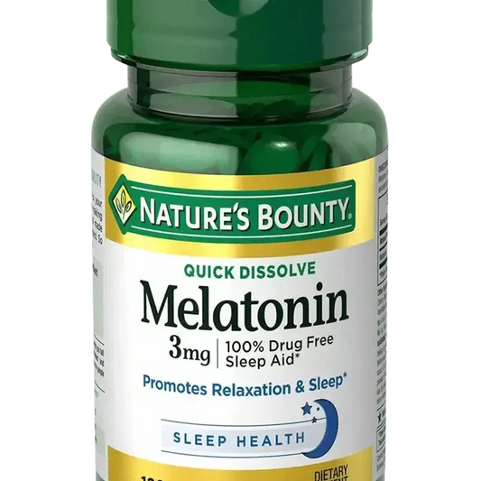 Nature's Bounty Melatonin 3mg * 120 tablets - A2D LIMITED @Ashbiz