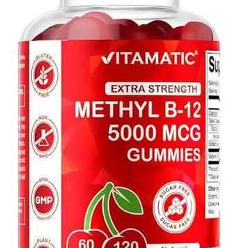 Methyl B-12 5000mcg gummies 60's