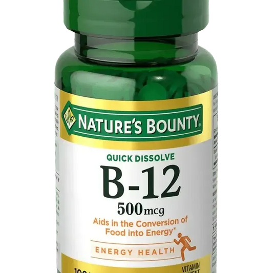 Nature's Bounty Vitamin B12 500mcg 100's