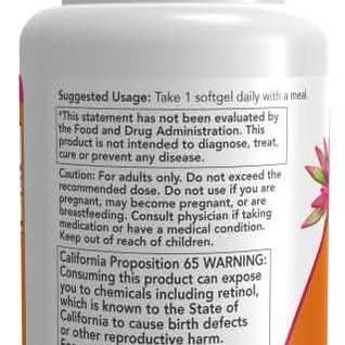 Vitamin A 10000 IU - 100 Soft gels (Now )