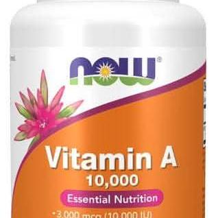 Vitamin A 10000 IU - 100 Soft gels (Now )