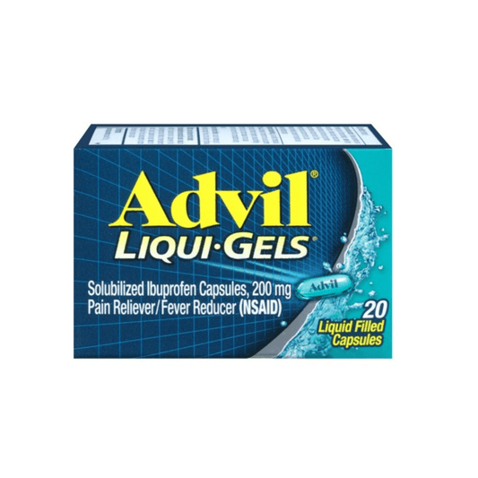 Advil Liqui - Gels 200mg 20’s - A2D LIMITED @Ashbiz