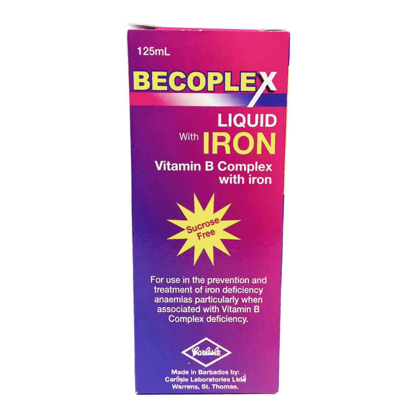 Becoplex with Iron 125 syrup - A2D LIMITED @Ashbiz