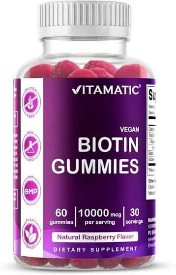 Biotin 10000 mcg Gummies 60's - A2D LIMITED @Ashbiz