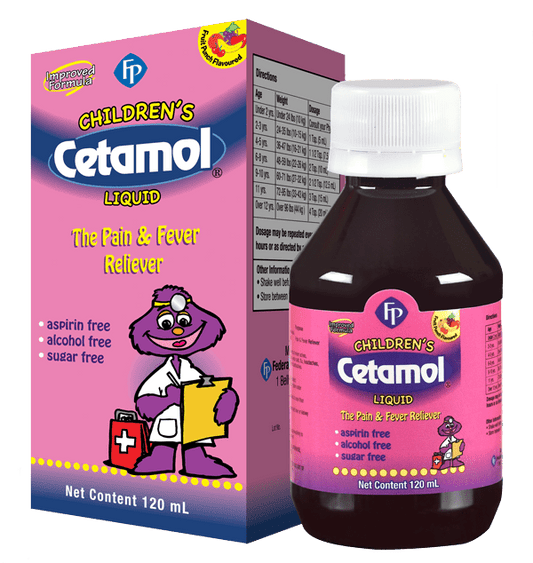 Cetamol Children Liquid(120ml) - A2D LIMITED @Ashbiz