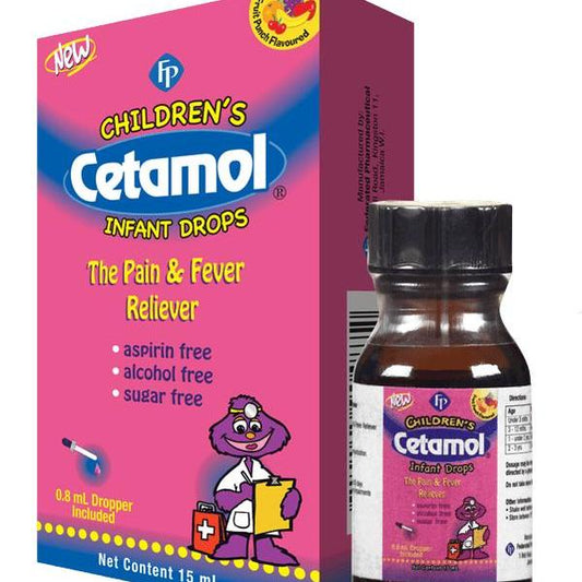 Cetamol Children's Infant Drops (15ml) - A2D LIMITED @Ashbiz
