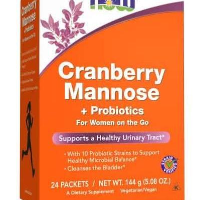 Cranberry Mannose with Probiotics * 24 Packets (Now) - A2D LIMITED @Ashbiz