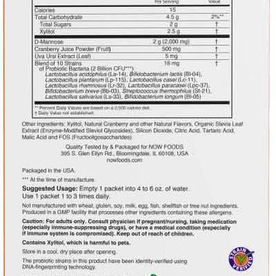 Cranberry Mannose with Probiotics * 24 Packets (Now) - A2D LIMITED @Ashbiz