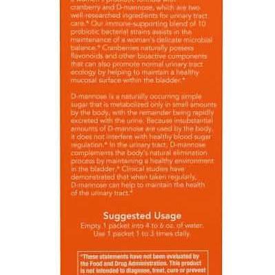 Cranberry Mannose with Probiotics * 24 Packets (Now) - A2D LIMITED @Ashbiz