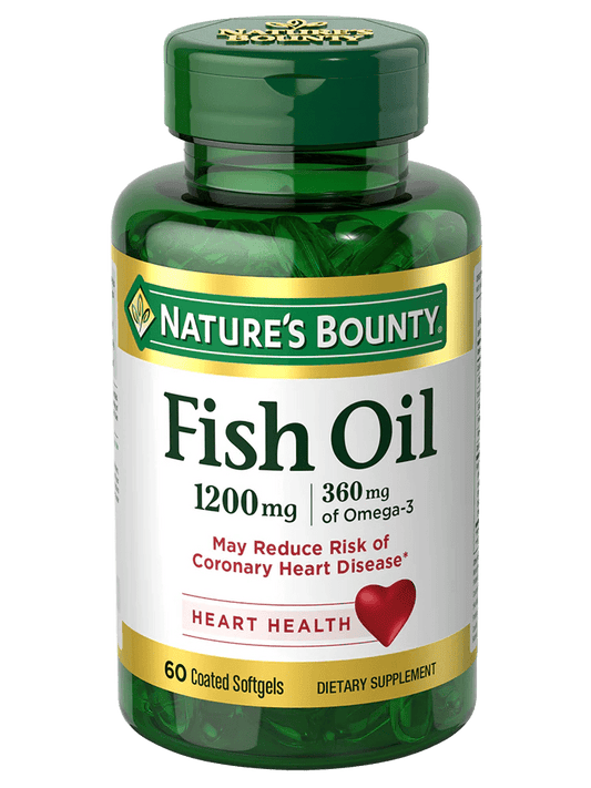 Fish Oil 1200mg * 60 (Natures Bounty) - A2D LIMITED @Ashbiz