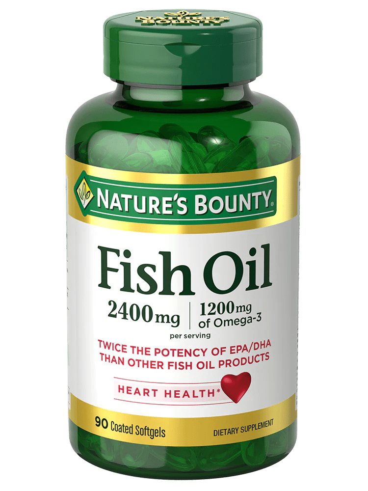 Fish Oil 2400mg * 90 Softgels (Nature's Bounty) - A2D LIMITED @Ashbiz