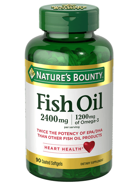 Fish Oil 2400mg * 90 Softgels (Nature's Bounty) - A2D LIMITED @Ashbiz
