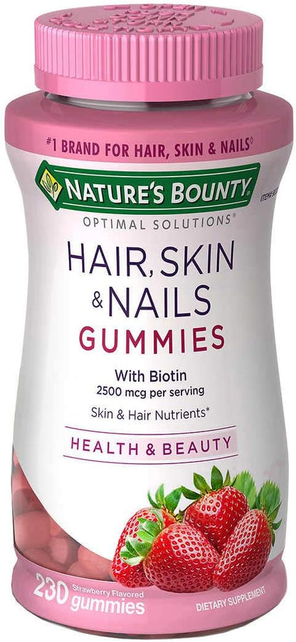 Hair, Skin & Nails Gummies * 80 (Nature's Bounty) - A2D LIMITED @Ashbiz