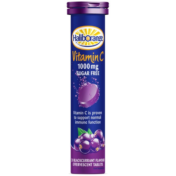 Haliborange Vitamin C 1000mg Effervescent Grape Sugar Free 20's - A2D LIMITED @Ashbiz