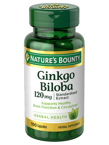 Nature's Bounty Ginkgo Biloba 120mg 100's - A2D LIMITED @Ashbiz