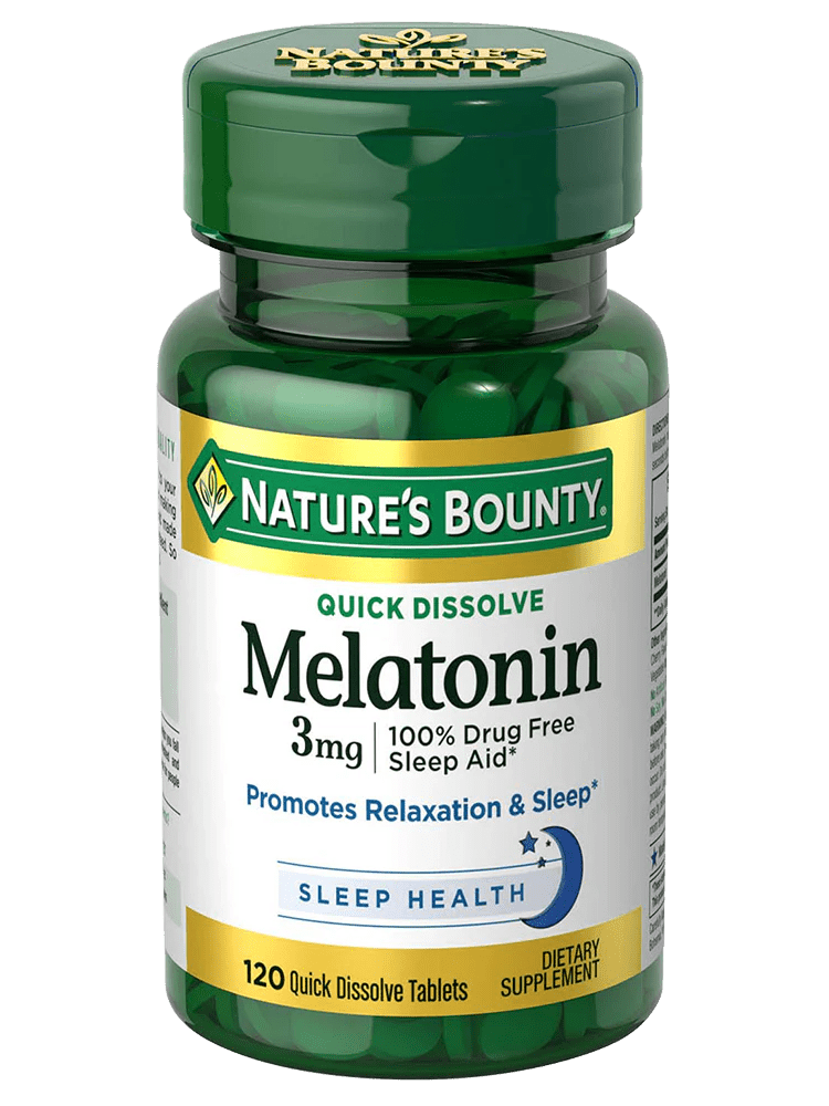 Nature's Bounty Melatonin 3mg * 120 tablets - A2D LIMITED @Ashbiz