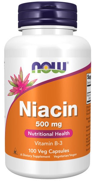 Niacin 500 mg *100 (Now ) - A2D LIMITED @Ashbiz