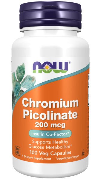 Now Chromium Picolinate 200 mcg * 100 - A2D LIMITED @Ashbiz
