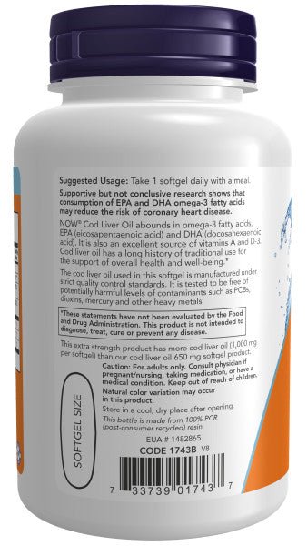 Now Cod Liver Oil 1000 mg * 90 - A2D LIMITED @Ashbiz