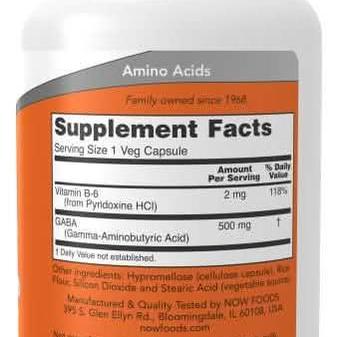 Now Gaba with B - 6 100 Capsules - Stress Relief & Energy Boost - A2D LIMITED @Ashbiz