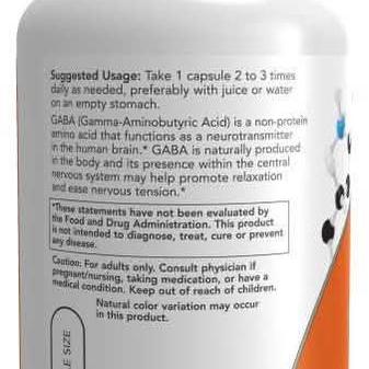 Now Gaba with B - 6 100 Capsules - Stress Relief & Energy Boost - A2D LIMITED @Ashbiz
