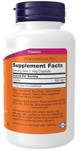 Now Inositol 500mg Capsule (100's) - A2D LIMITED @Ashbiz