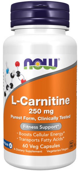 Now L - Carnitine 250 mg * 60 - A2D LIMITED @Ashbiz