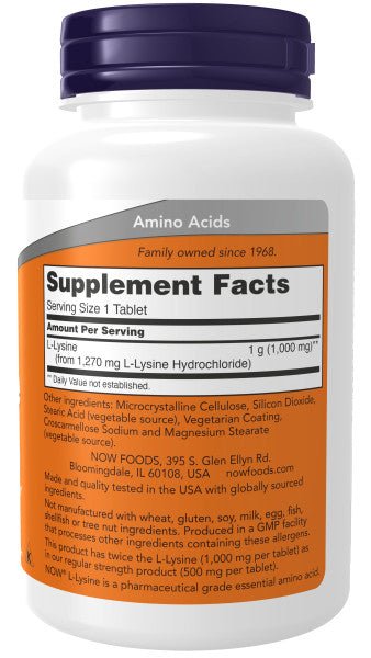 Now L - Lysine 1000 mg * 100 - A2D LIMITED @Ashbiz