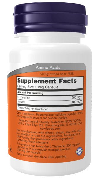 Now L - Theanine 500mg - A2D LIMITED @Ashbiz